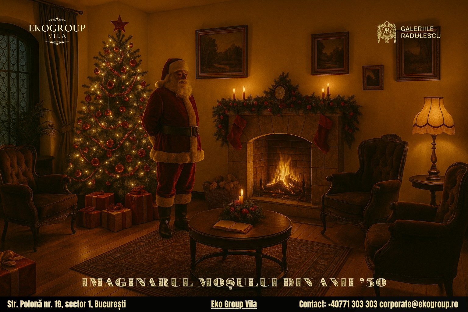 Legenda lui Moș Crăciun și farmecul Crăciunului anilor ’30 la Eko Group Vila 15 Legenda lui Moș Crăciun și farmecul Crăciunului anilor ’30 la Eko Group Vila